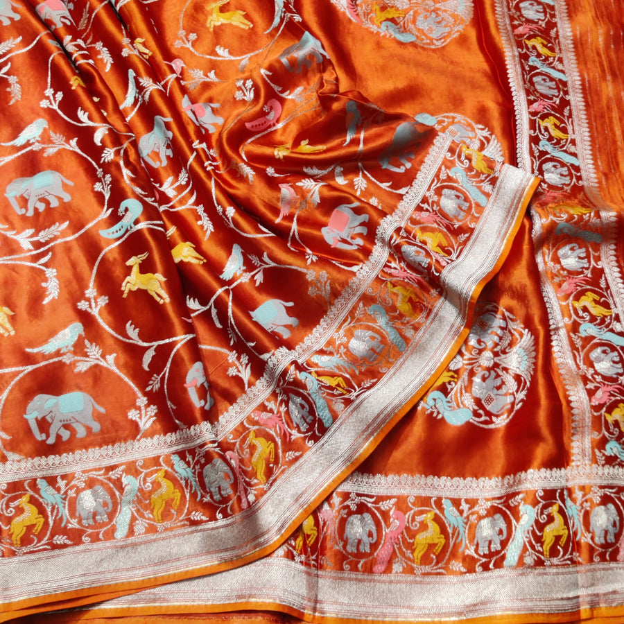 Mashru satin Silk Saree- MS50