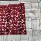 Chinon crepe silk saree -C23