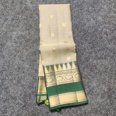 Kanchi Vintage Gap border pattu - KMP353