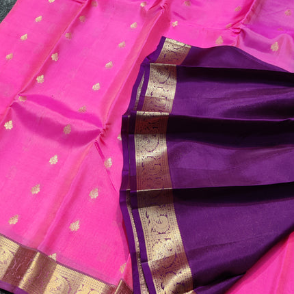 Kanchipattu small border saree - KMP204