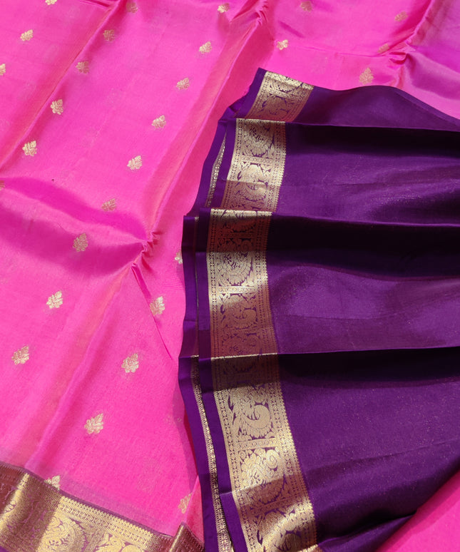 Kanchipattu small border saree - KMP204