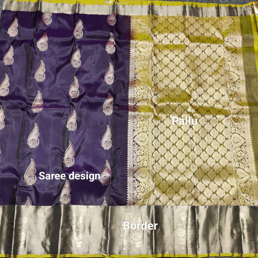 Lightweight pattu Scurt Border Saree - LWP402