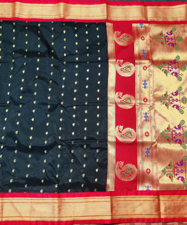 Gadwal Paithani Soft Silk Saree with work blouse- GSM08