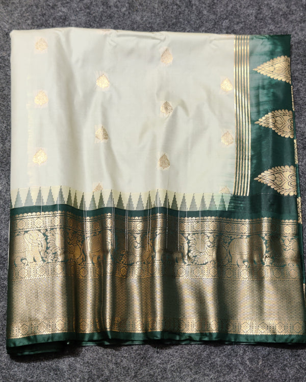 Gadwal Semi Silk Saree - GSM10