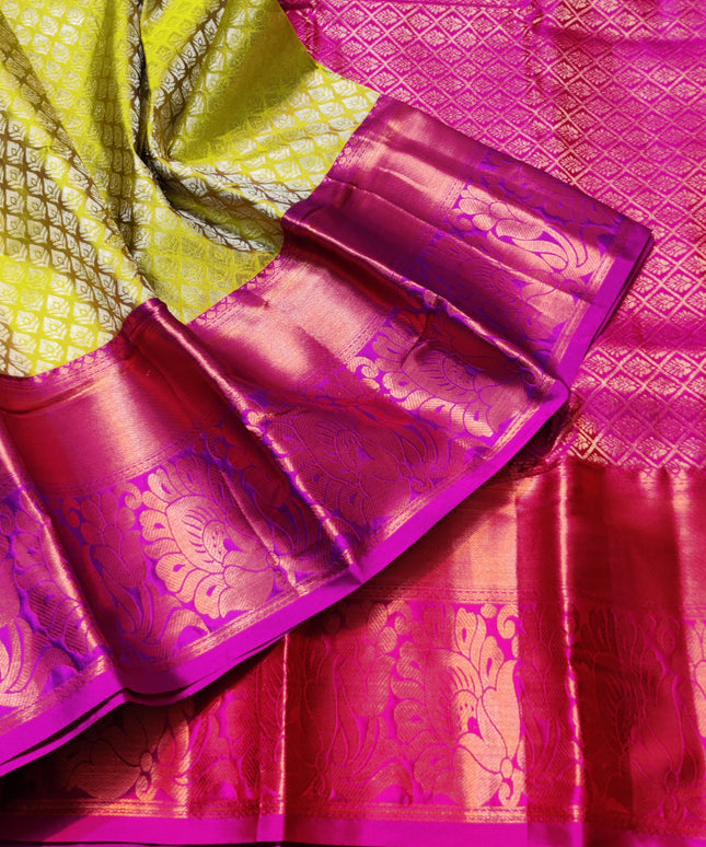 kanchi pattu half fine Bridal Saree -HF284