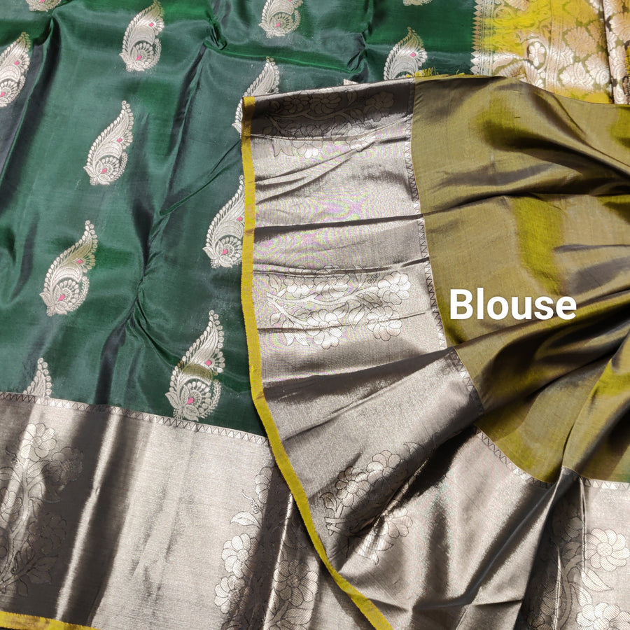 Lightweight pattu Scurt Border Saree - LWP410
