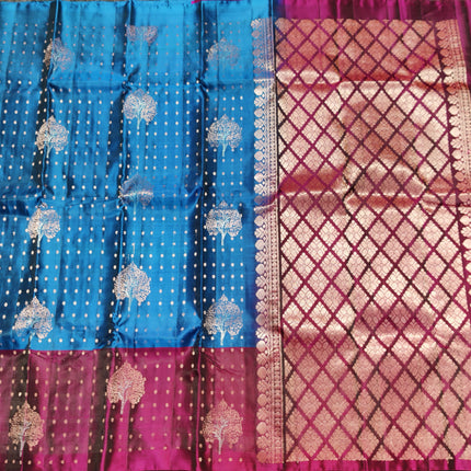 Lightweight Pattu Scurt Border Saree - LWP1079