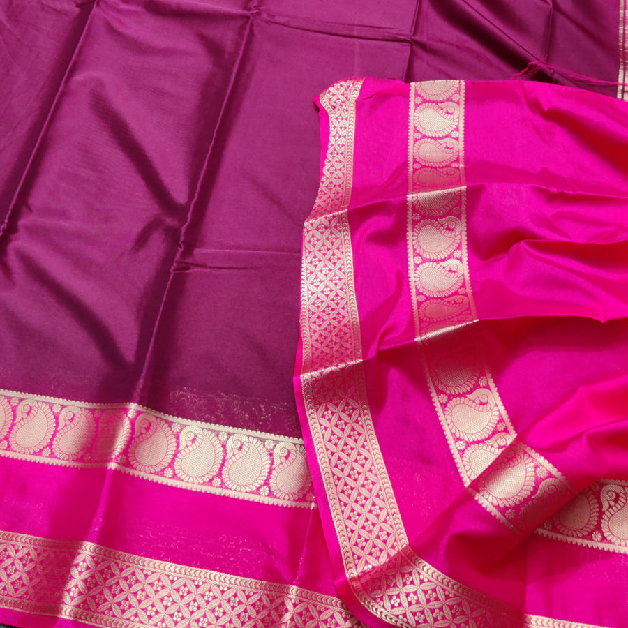 Mysore crepe semi silk saree - M23