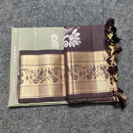 Meenakari kanchi lightweight pattu Saree - KMP3145