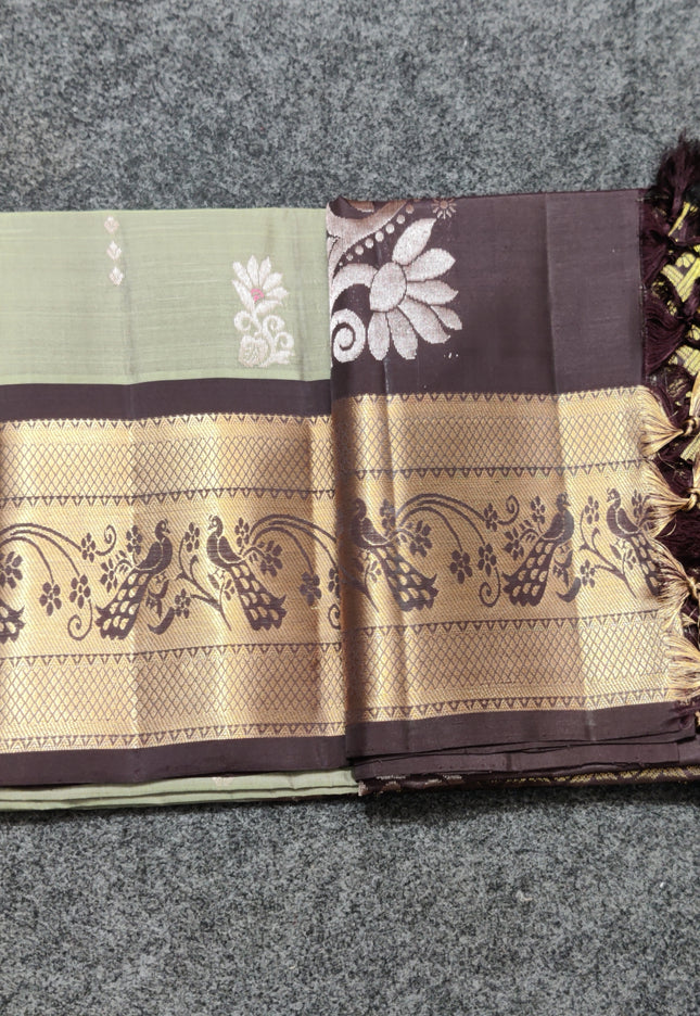 Meenakari kanchi lightweight pattu Saree - KMP3145
