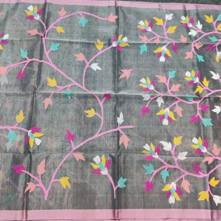 Jamdani handloom pure silk - JM11