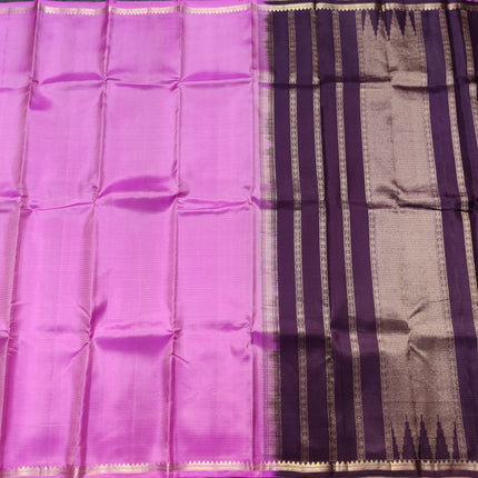 Kanchi pattu small border saree - KMP2030