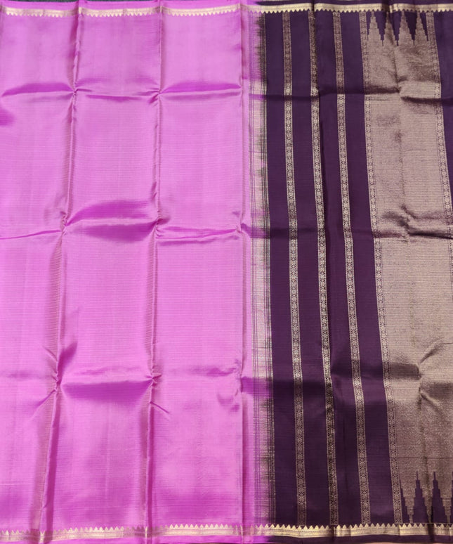 Kanchi pattu small border saree - KMP2030