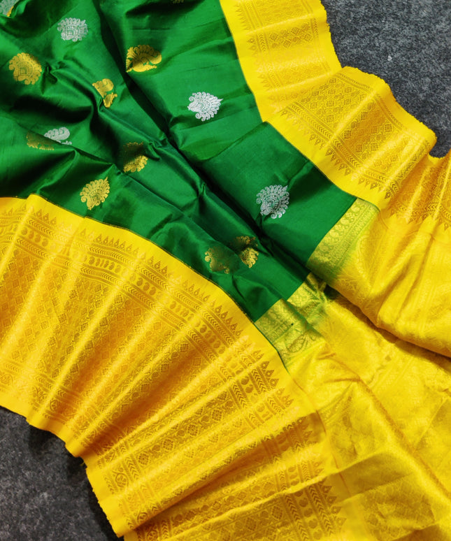Gadwal pure handloom kuttu silk saree - GPS128