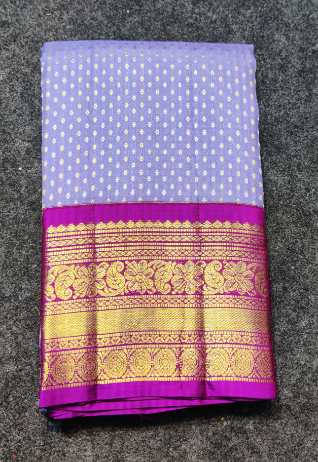 Kanchi pure kuttu border Saree - KMP1299