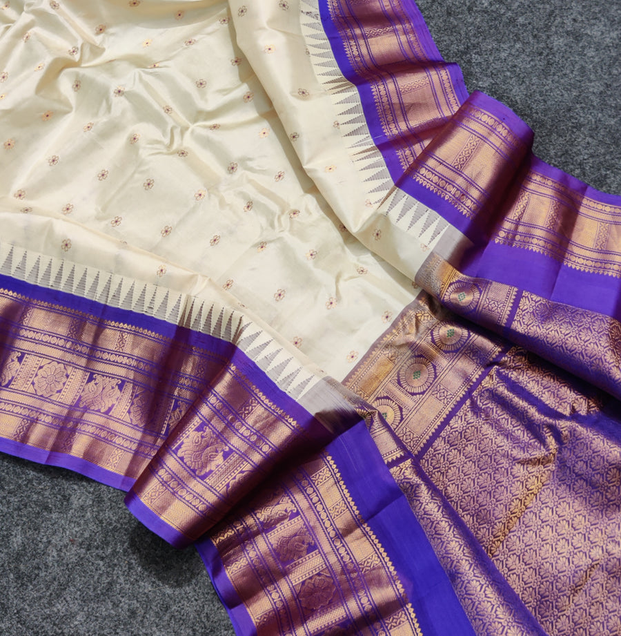 Gadwal Handloom pure silk- GPS46