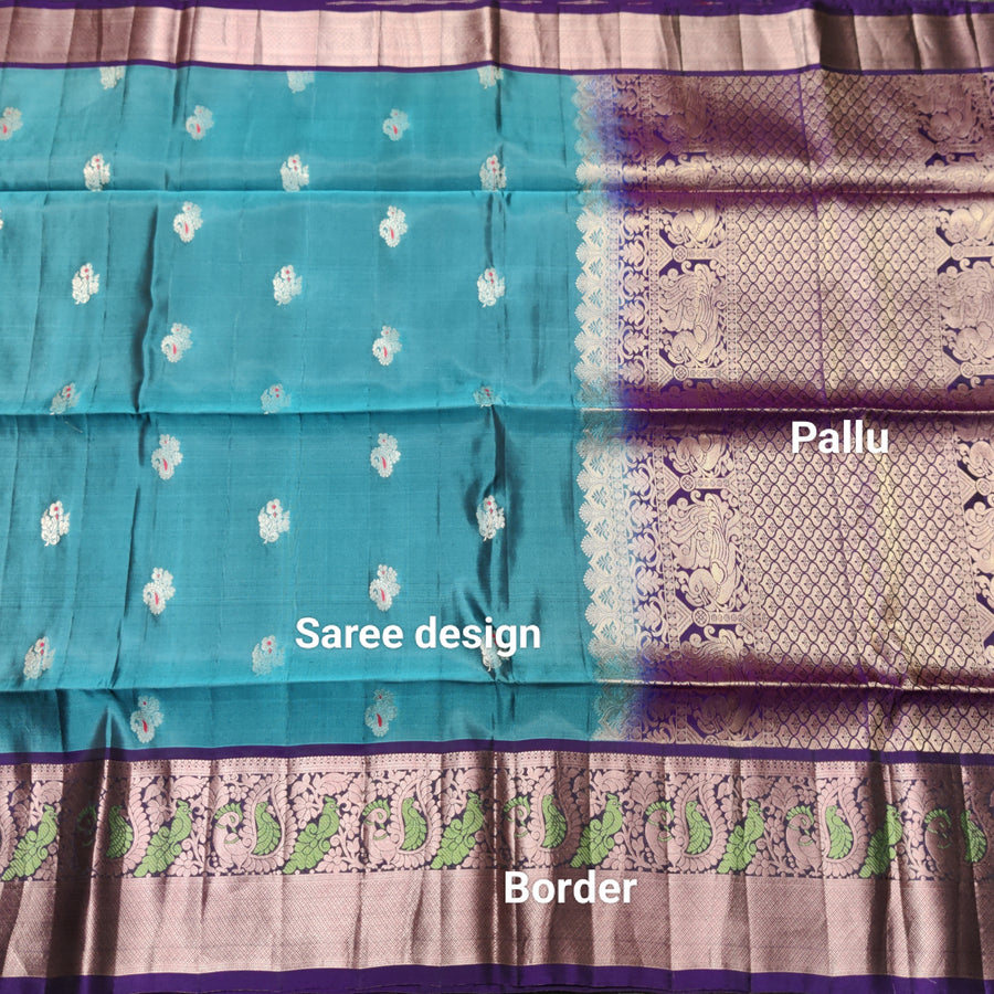 Meenakari kanchi lightweight pattu Saree - KMP137