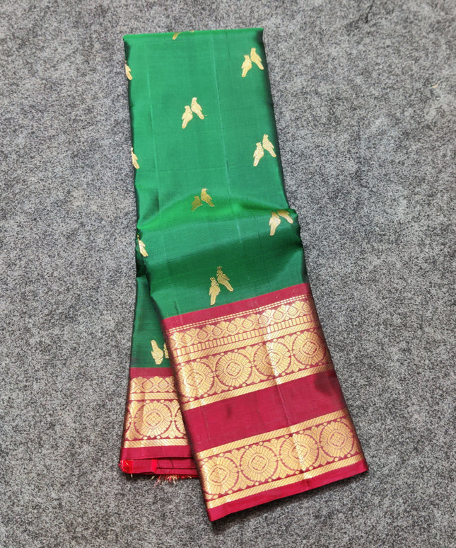 Kanchi Vintage Handloom Pattu Saree - KMP26