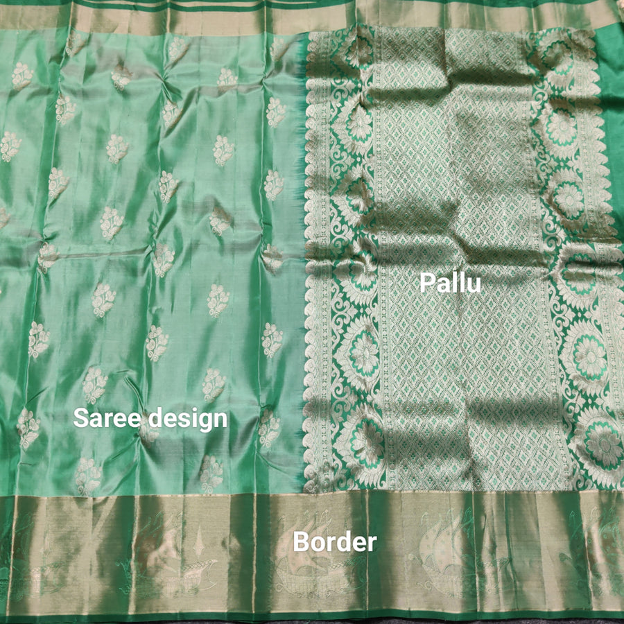 Lightweight pattu Scurt Border Saree - LWP405