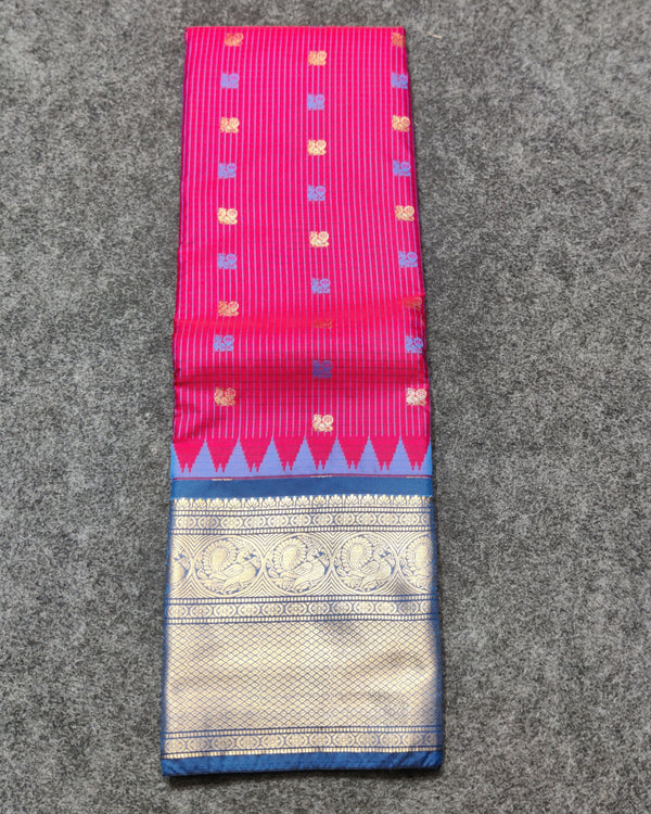 Gadwal Semi Silk Saree - GSM27