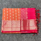 Lightweight Pure Silk Pattu Saree with Small Border – LWP319