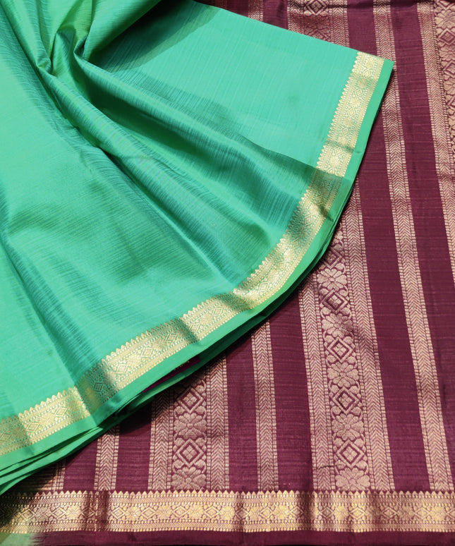 Kanchi pattu small border saree - KMP3017