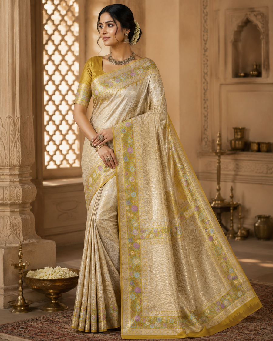 Banaras Tissue Paithani silk saree - BRS23