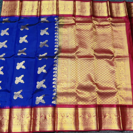 Kanchi Kuttu Vintage Handloom Pattu Saree - KMP3043