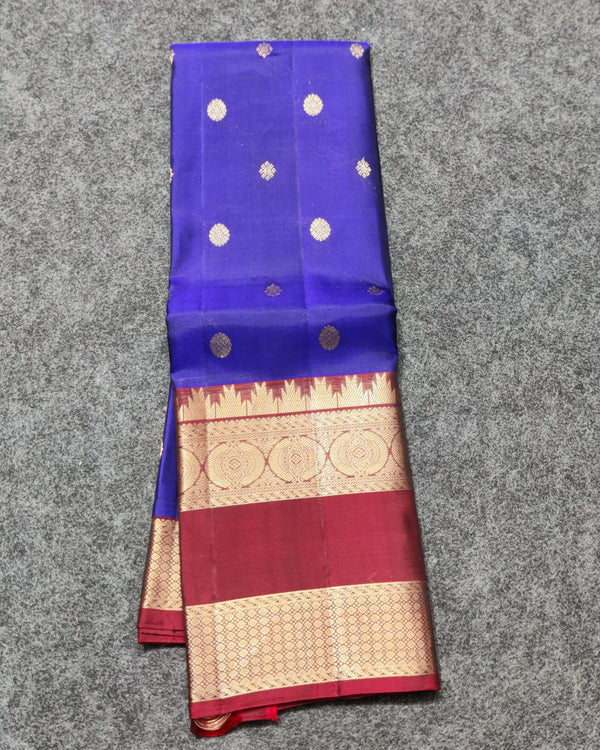 Kanchi Vintage Gap border pattu - KMP258