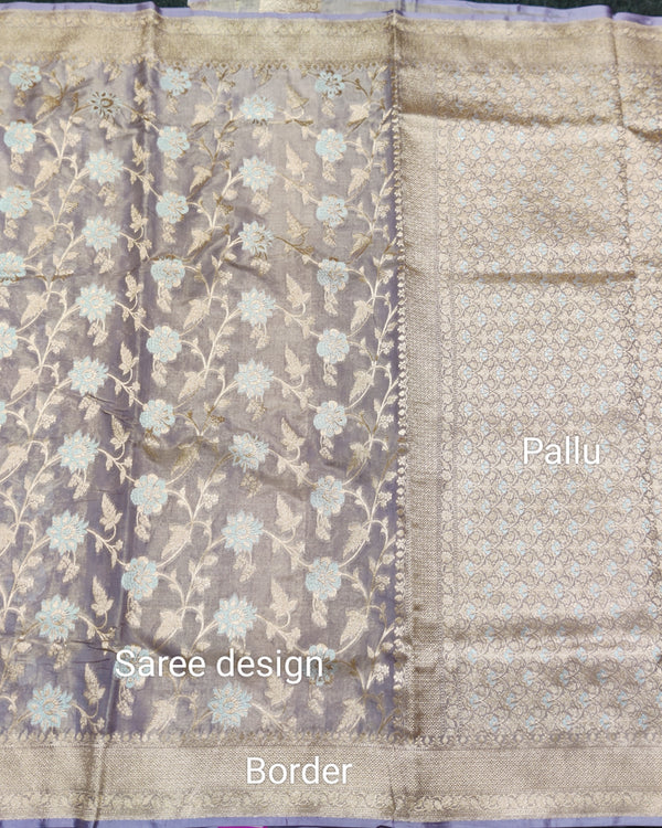 Banaras Tissue Allover Meenakari - BRS47 alternate view