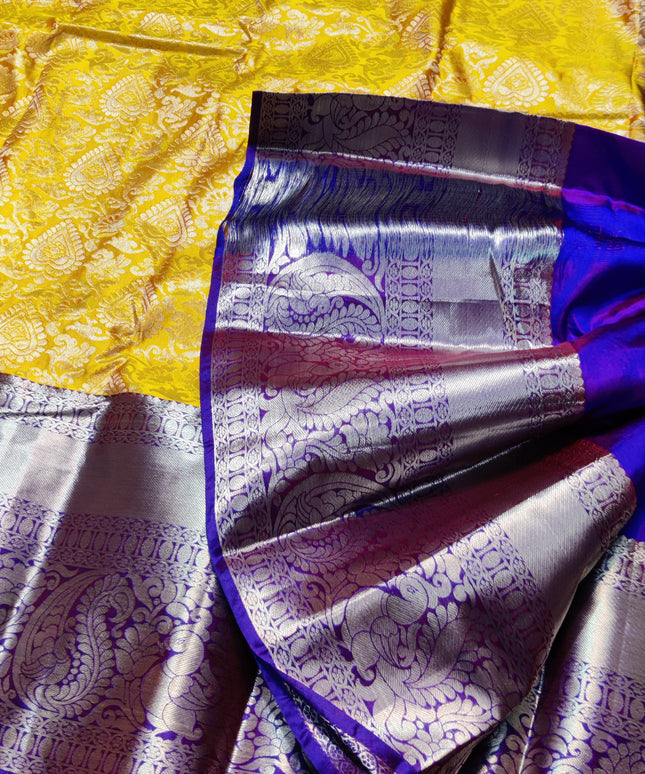 Kanchi pattu half fine Bridal Saree -HF279