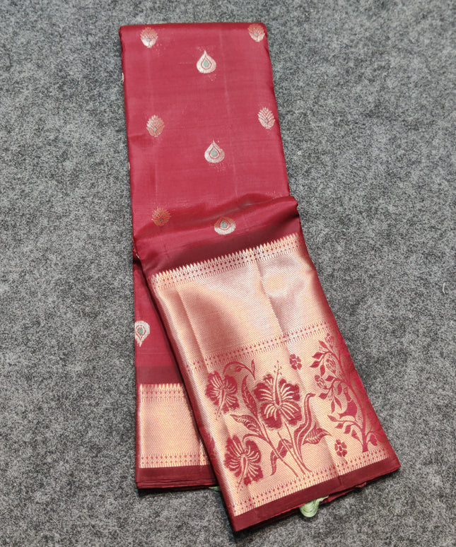 Kanchi pattu pure silk Saree - KMP1557