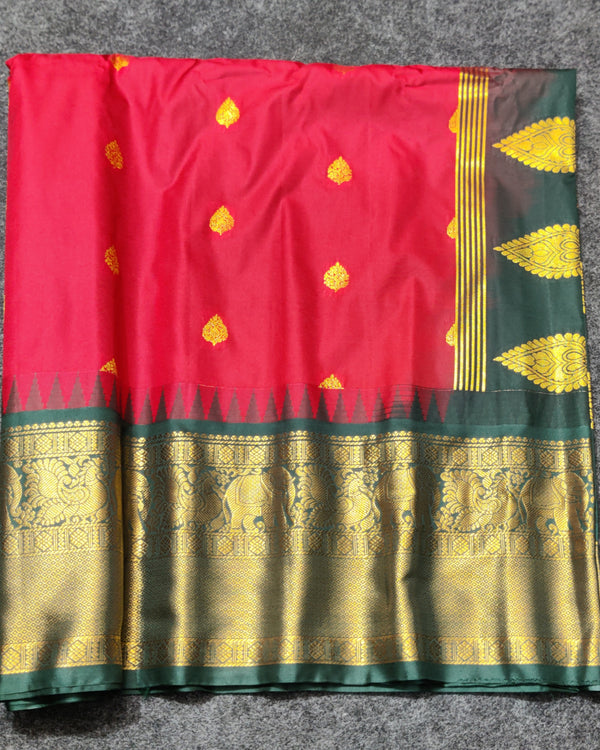 Gadwal Semi Silk Saree - GSM14 alternate view