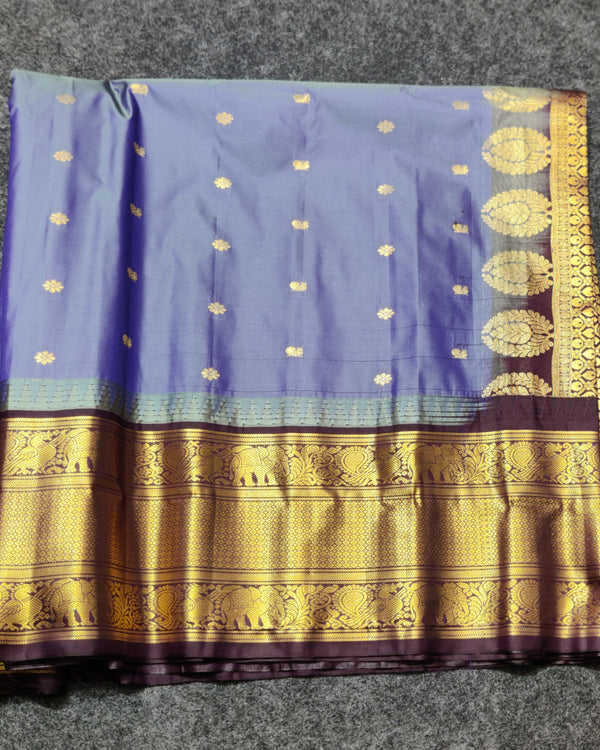 Gadwal Semi Silk Saree - GSM07