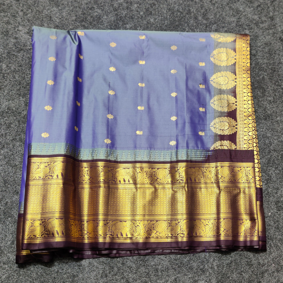 Gadwal Semi Silk Saree - GSM07