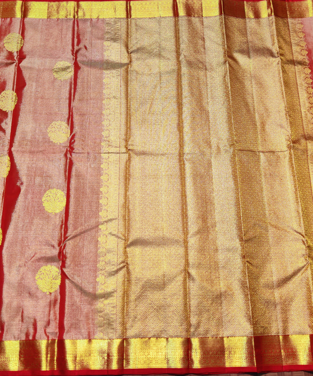 Kanchi Pure Handloom Tissue Silk Saree-KMP119