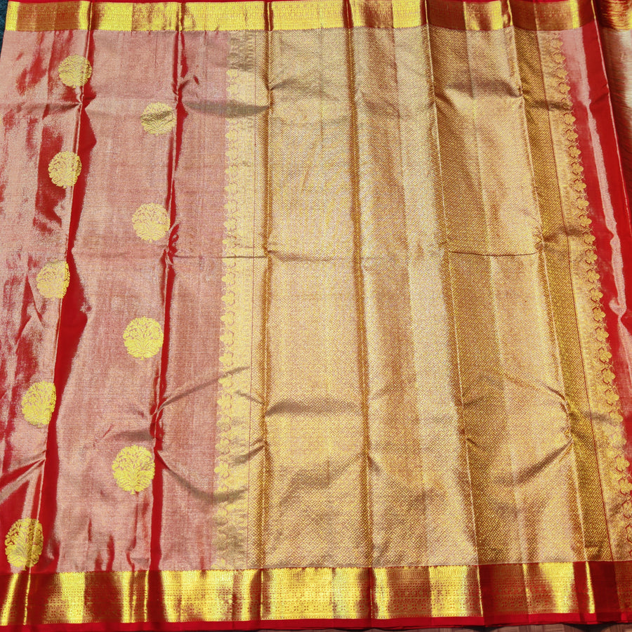 Kanchi Pure Handloom Tissue Silk Saree - KMP241