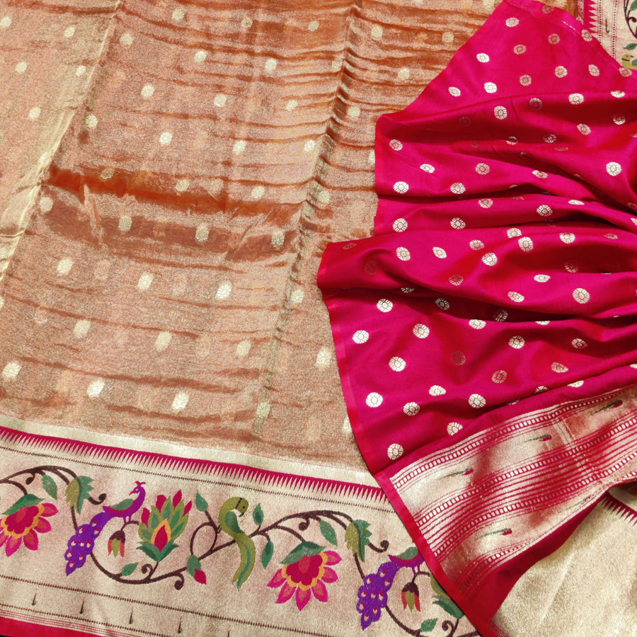 Banaras Tissue Paithani silk saree - BRS19