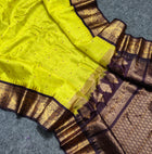 Gadwal check design pure silk- GPS43