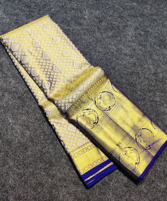 Kanchi Pattu Wedding Sarees @30% Off -KMP972
