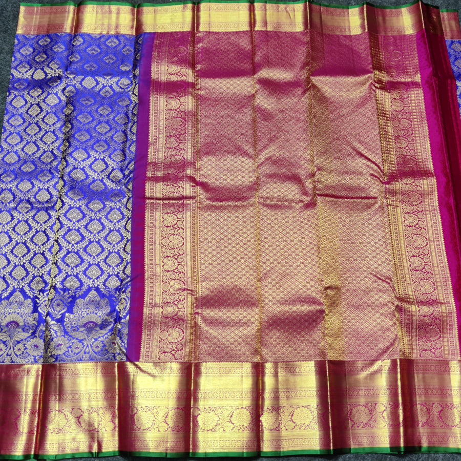 Kanchi Meenakari Brocade Pure handloom Silk Saree - KMP3210