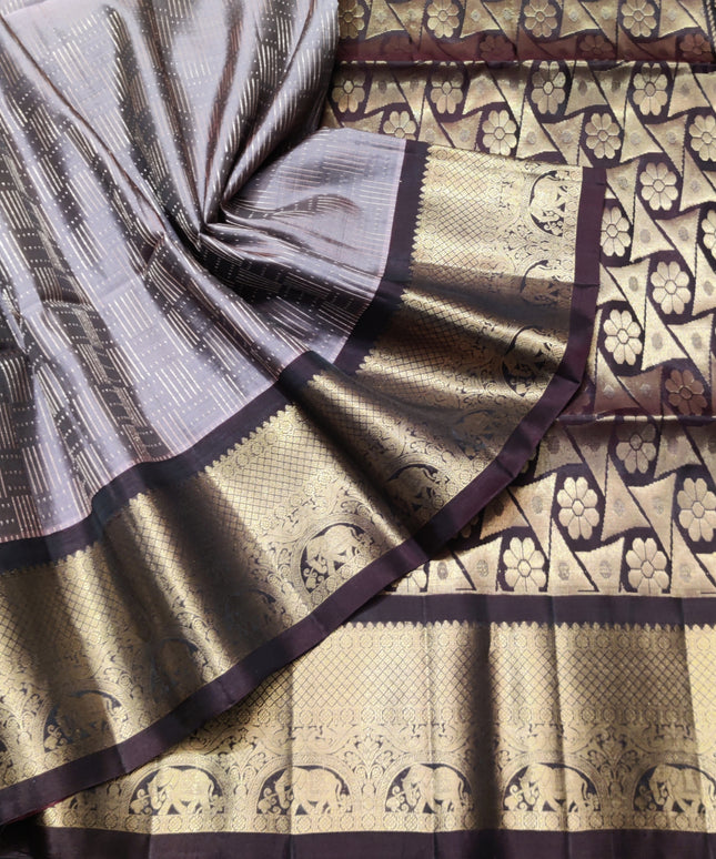 Meenakari kanchi lightweight pattu Saree - KMP121