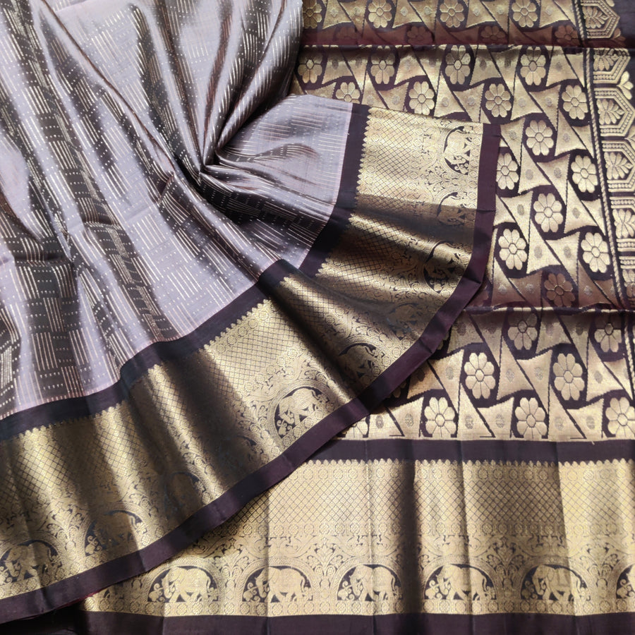 Meenakari kanchi lightweight pattu Saree - KMP121