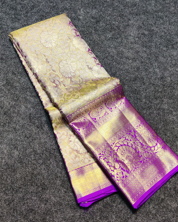 Kanchi Pattu Wedding Sarees @30% Off -KMP960
