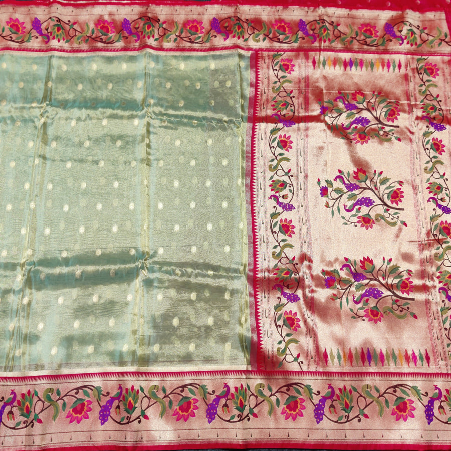 Banaras Tissue Paithani silk saree - BRS18