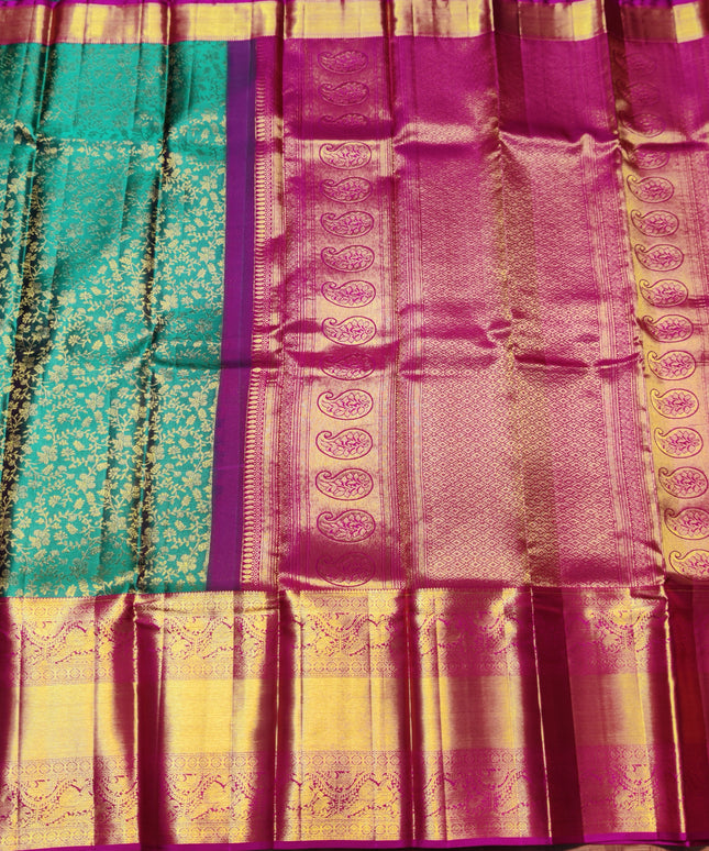 Kanchi Meenakari Brocade Pure handloom Silk Saree - KMP1990