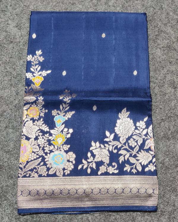 Crepe Banaras silk saree -BS02