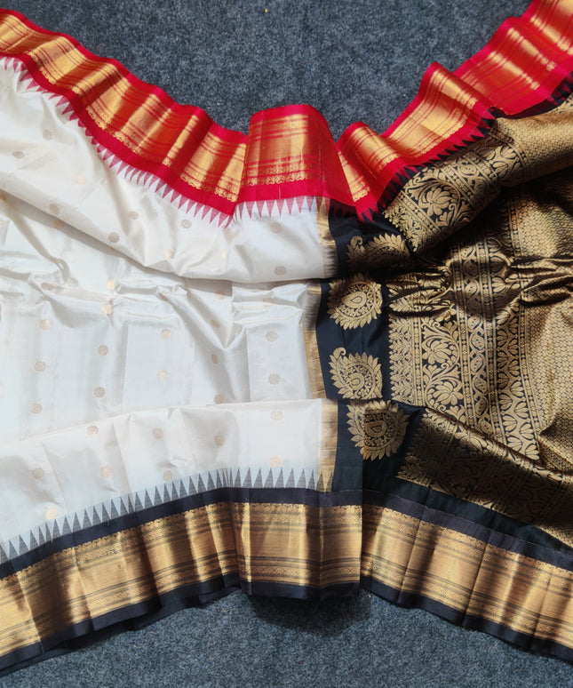 Gadwal Gangajamuna Pure silk saree - GPS177