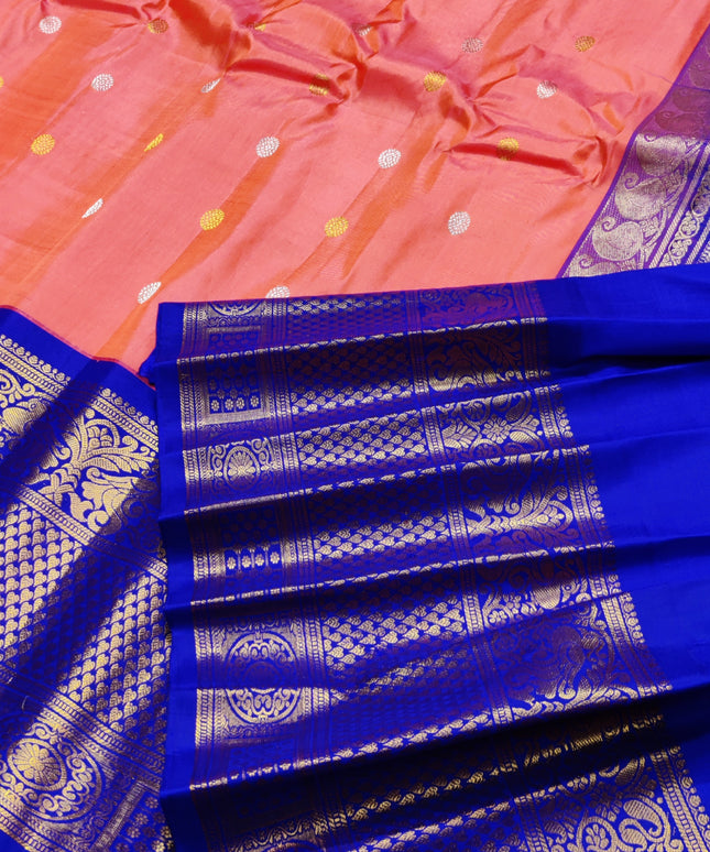 Gadwal pure handloom kuttu silk saree - GPS120