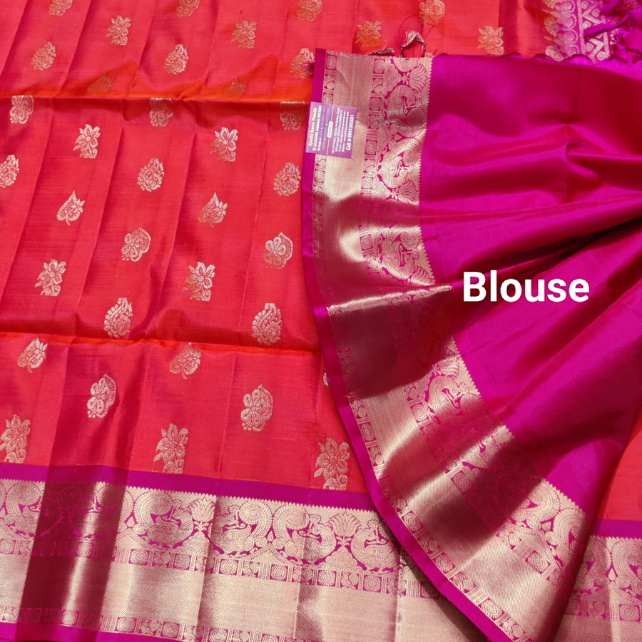 Meenakari kanchi lightweight pattu Saree - KMP27